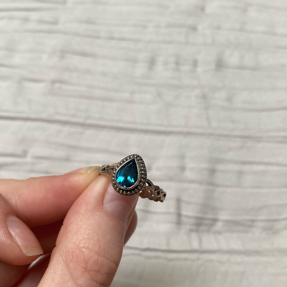 turquoise western style ring